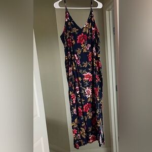 Floral Sleeveless Maxi Dress